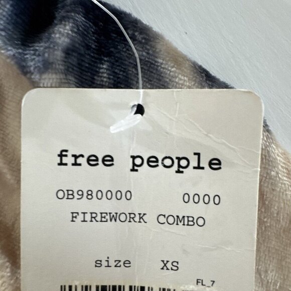 NWT Free People Velvet Skirt Women XS Tie-Dye Maxi Midi Boho Fairy Y2K Gypsy NEW - Picture 4 of 10